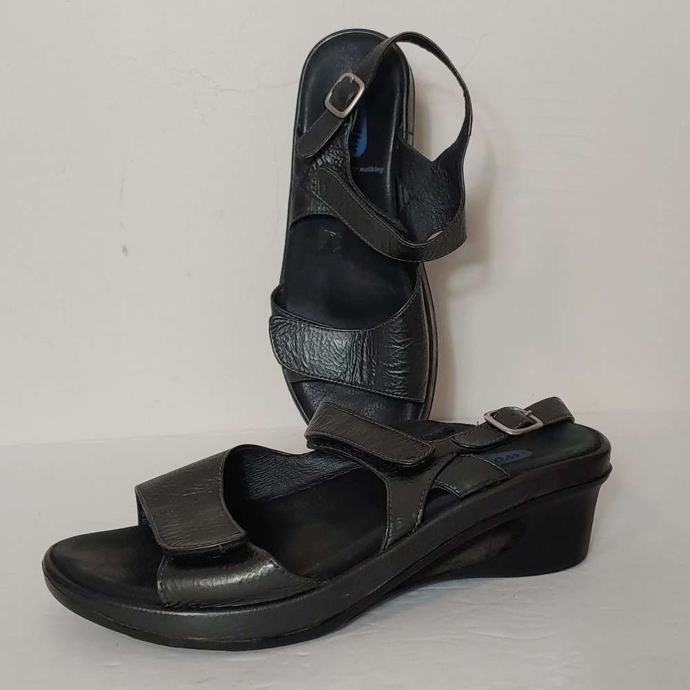 Wolky Zin Wedge Leather Comfort Sandal